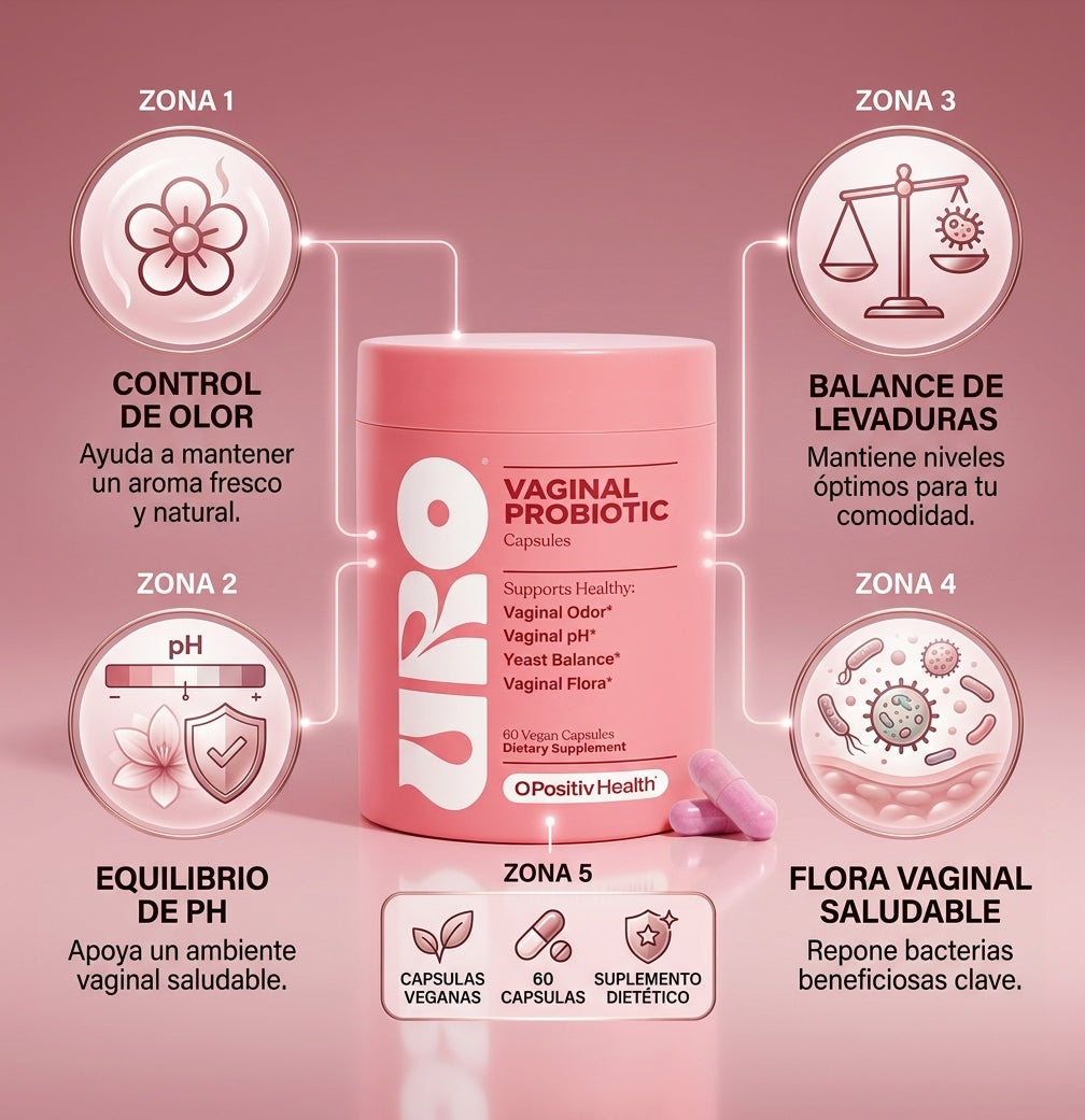 URO - Probiótico Íntimo Femenino para el Equilibrio del pH, Flora y Control de Olor, con TRULY hidrata y suaviza la piel sensible tras el depilado o afeitado