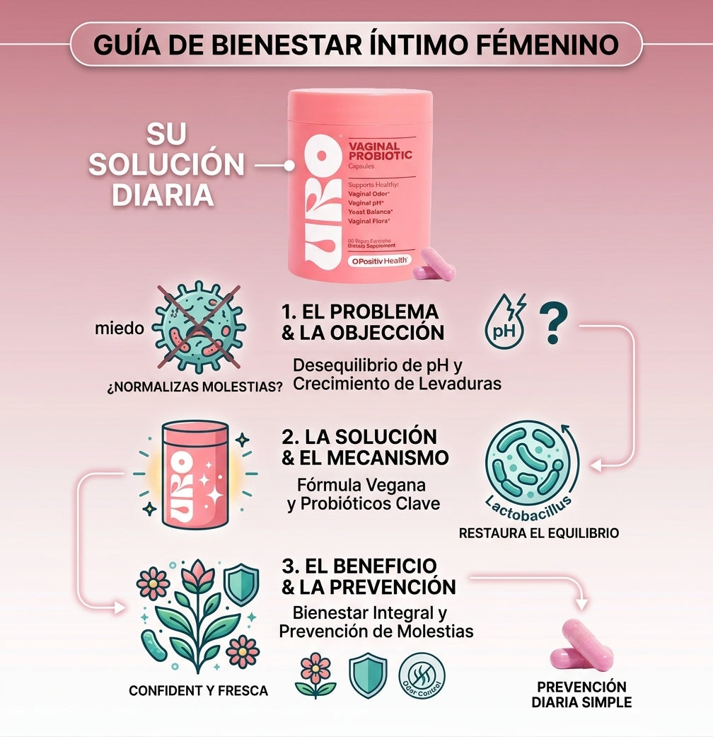 URO - Probiótico Íntimo Femenino para el Equilibrio del pH, Flora y Control de Olor, con TRULY hidrata y suaviza la piel sensible tras el depilado o afeitado