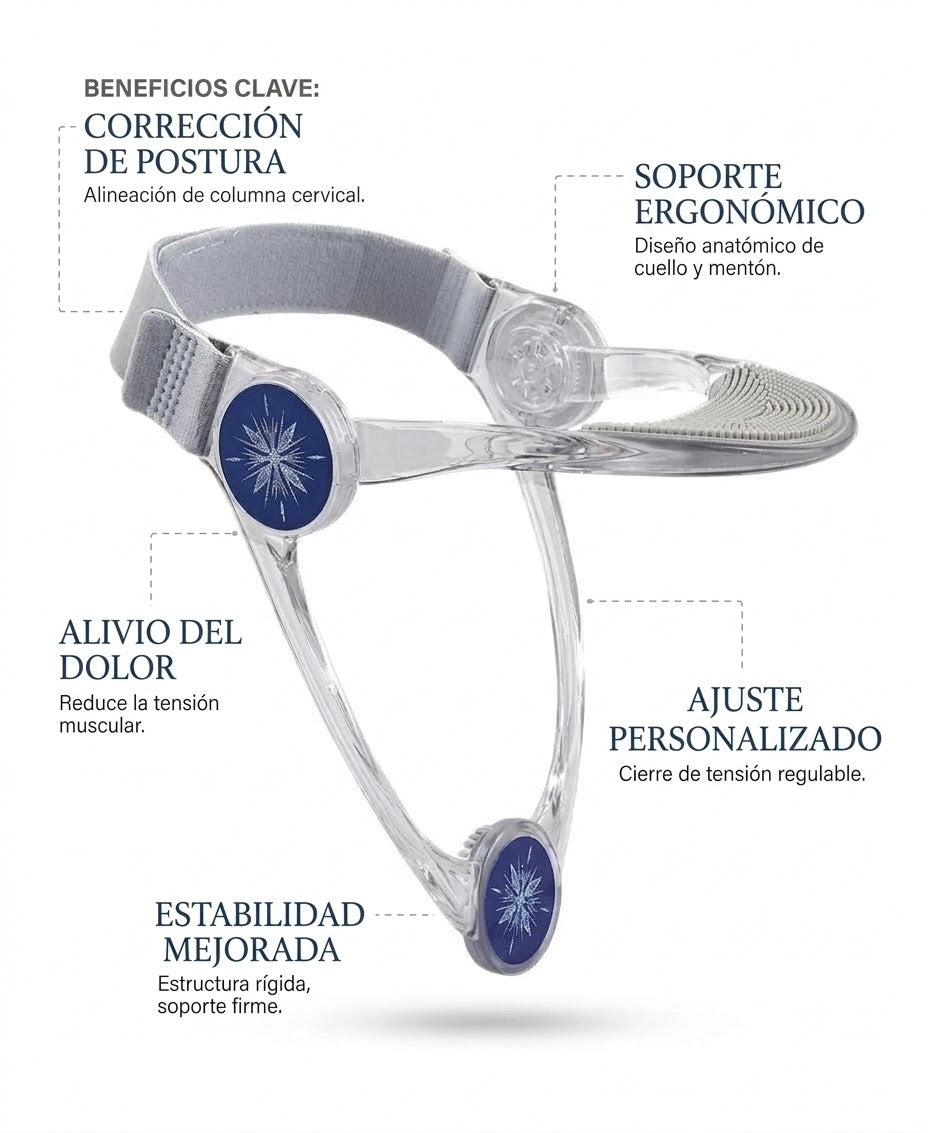 Soporte Cervical 360° | Cuello Estilizado, Cero Papada y Postura Perfecta