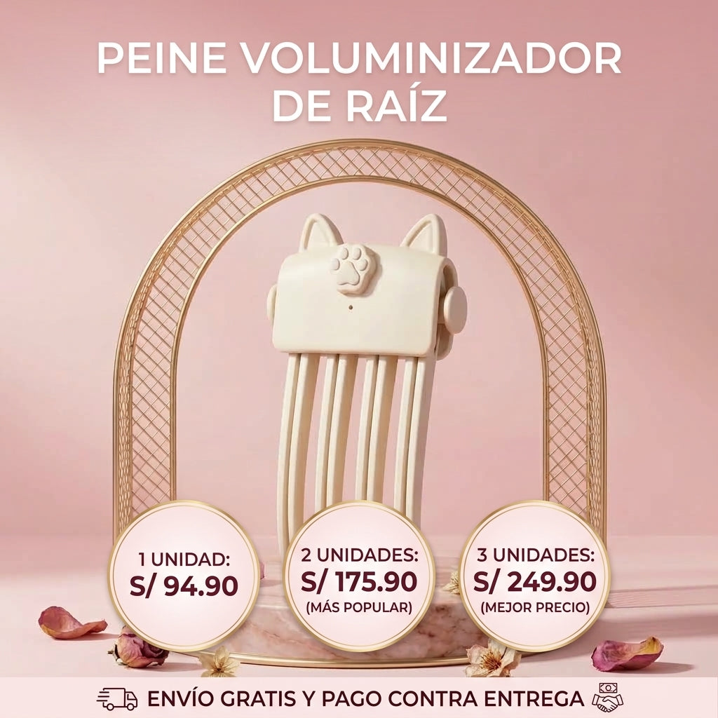 Peine Voluminizador en segundos, efecto salón!
