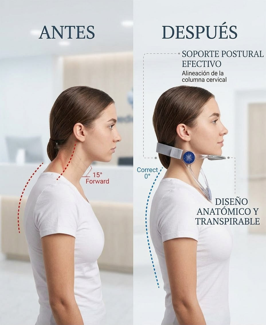 Soporte Cervical 360° | Cuello Estilizado, Cero Papada y Postura Perfecta